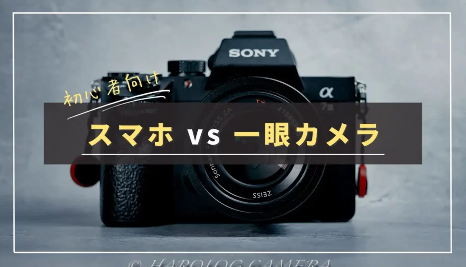 【結局どっちがいい？】デジタル一眼カメラとスマホカメラの違いを解説｜カメラ初心者向け