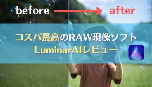 【Luminar AIレビュー】コスパが最高だと思う６つのポイント｜RAW現像ソフト（ルミナーAI）