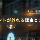 【対処法】カメラのピントが合わない？一眼カメラでフォーカスを外さない設定まとめ