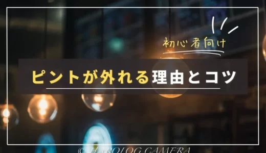 【対処法】カメラのピントが合わない？一眼カメラでフォーカスを外さない設定まとめ