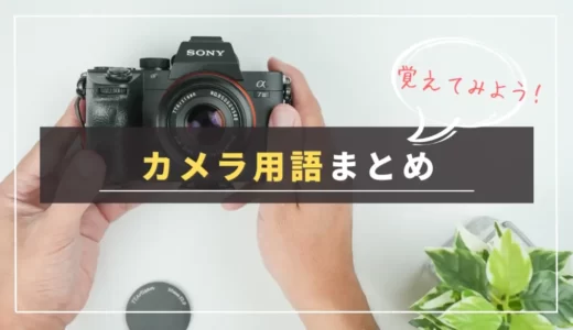 【逆引き可】カメラ初心者が知っておきたいカメラ用語一覧・解説集