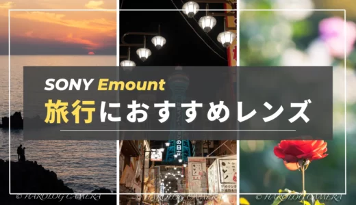 【結論】旅行におすすめ！SONY Eマウントレンズ６選（フルサイズ・APS-C）レンズ選びはこれで決まり！SONY α6700におすすめ神レンズ７選