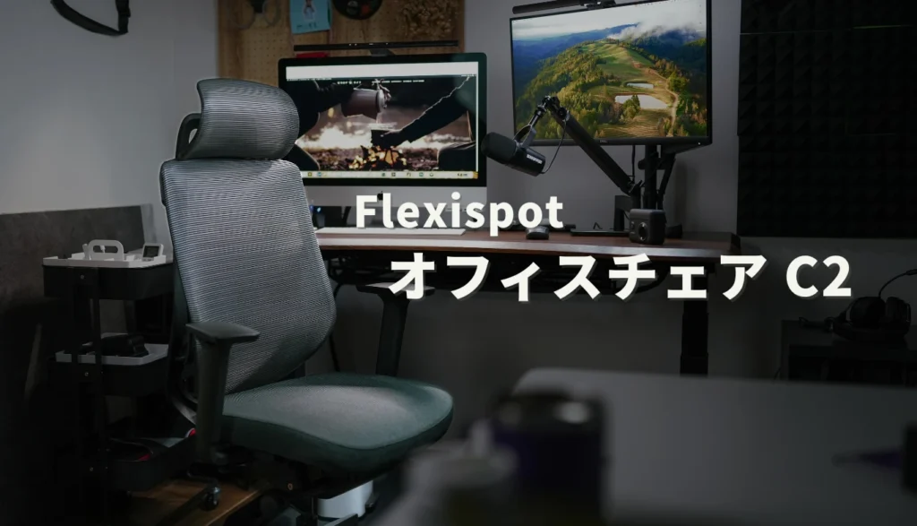 【レビュー】ミドルクラスオフィスチェアの決定版。Flexispot C2が想像以上に快適だった | はろログカメラ